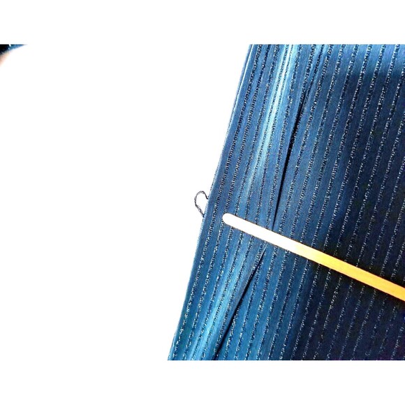 Anthropologie ICHI Teal Shift Dress Sz Medium 3/4 Sleeves Sparkly Knee Length - Picture 7 of 8